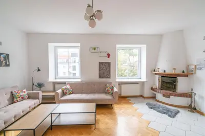 Część wypoczynkowa w obiekcie Apartament Krakowskie Przedmiescie