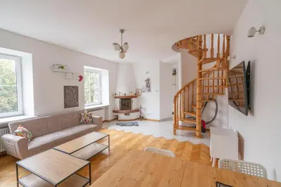 Część wypoczynkowa w obiekcie Apartament Krakowskie Przedmiescie