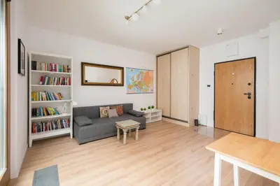 Część wypoczynkowa w obiekcie Bonifraterska City Centre Studio by BookingHost