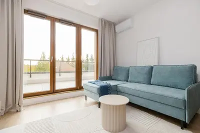 Część wypoczynkowa w obiekcie Włochy Solipska by Comfort Apartments