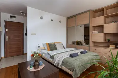 Łóżko lub łóżka w pokoju w obiekcie SuperApart Markowska apt 113 - Komfortowy pobyt