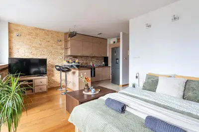 Telewizja i/lub zestaw kina domowego w obiekcie SuperApart Markowska apt 113 - Komfortowy pobyt