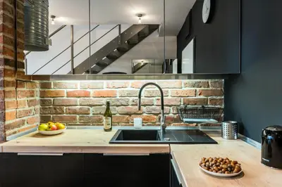 Kuchnia lub aneks kuchenny w obiekcie Qbik Loft Aparts