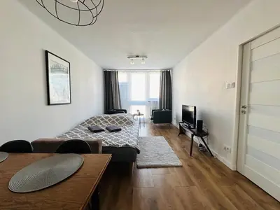 Telewizja i/lub zestaw kina domowego w obiekcie Warszawa Centralna Rooms