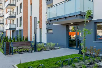Budynek, w którym mieści się apartament