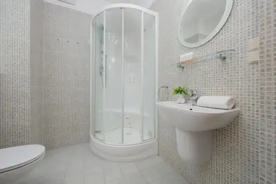 Łazienka w obiekcie Family Apartment with Parking Mokotów Warsaw by Noclegi Renters