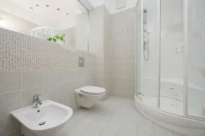 Łazienka w obiekcie Family Apartment with Parking Mokotów Warsaw by Noclegi Renters