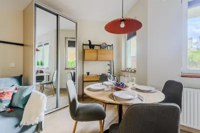 Kuchnia lub aneks kuchenny w obiekcie P&O Apartments Metro Kabaty