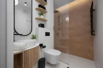 Łazienka w obiekcie Pileckiego Apartments with Parking & Balcony by Noclegi Renters