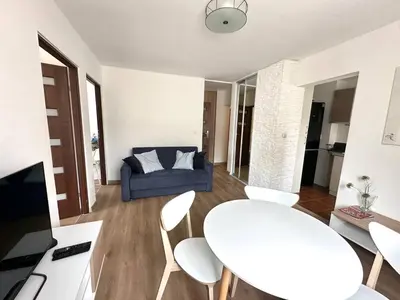 Część wypoczynkowa w obiekcie OhMyHome-Złota View Apartment