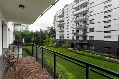 Budynek, w którym mieści się apartament