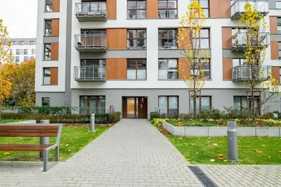 Budynek, w którym mieści się apartament