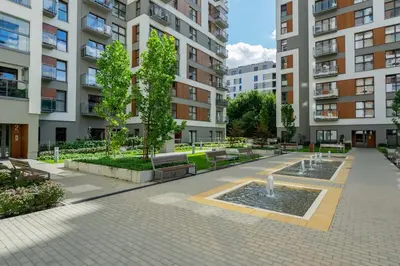 Budynek, w którym mieści się apartament