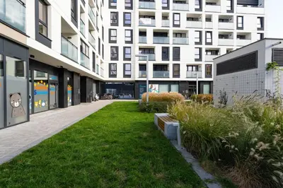 Budynek, w którym mieści się apartament