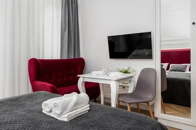 Telewizja i/lub zestaw kina domowego w obiekcie Kasprzaka 29 By Perfect Apart 1120 Free Garage