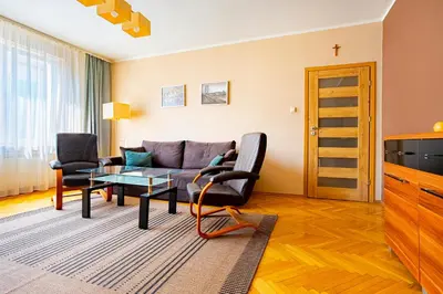 Część wypoczynkowa w obiekcie Lewicka street nice and comfy flat