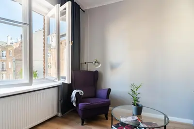 Część wypoczynkowa w obiekcie Apartament Warszawa-Centrum free parking