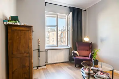 Część wypoczynkowa w obiekcie Apartament Warszawa-Centrum free parking