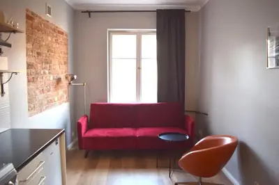 Część wypoczynkowa w obiekcie Apartament Warszawa-Centrum free parking