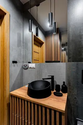 Kuchnia lub aneks kuchenny w obiekcie Modern apartment with sauna