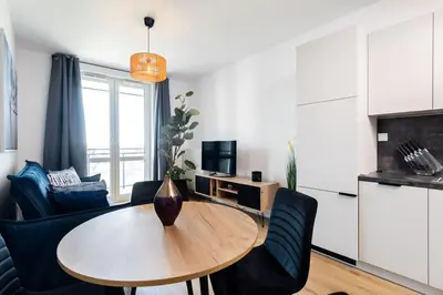 Telewizja i/lub zestaw kina domowego w obiekcie CitySphere Premium Suite 3 Wiktoryn