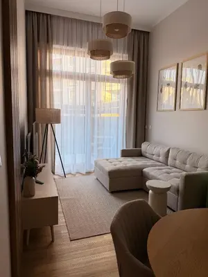 Część wypoczynkowa w obiekcie Kolejowa High Apartment