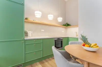 Kuchnia lub aneks kuchenny w obiekcie Kolejowa High Apartment