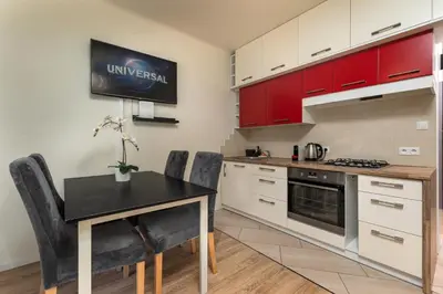 Kuchnia lub aneks kuchenny w obiekcie Apartament Dąbrowskiego by Your Freedom