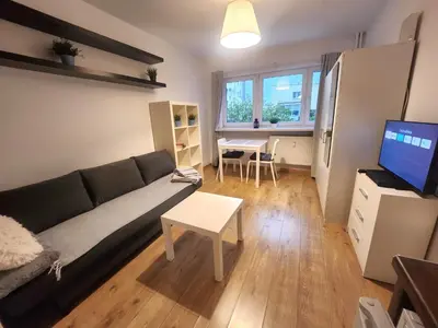 Telewizja i/lub zestaw kina domowego w obiekcie DeLux15 - Apartament Chmielna
