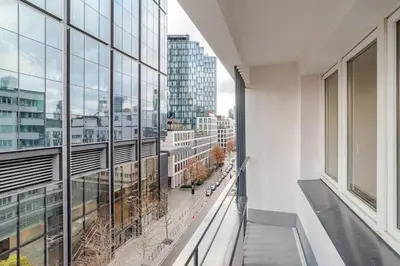 Balkon lub taras w obiekcie Central Warsaw Gem