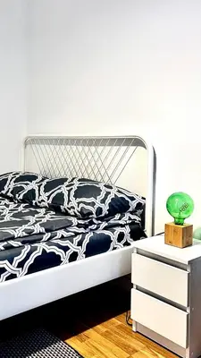 Łóżko lub łóżka w pokoju w obiekcie D&A Apartments Solec
