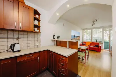Kuchnia lub aneks kuchenny w obiekcie Quiet flat in the Old town