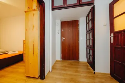 Łóżko lub łóżka w pokoju w obiekcie Quiet flat in the Old town