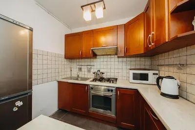 Kuchnia lub aneks kuchenny w obiekcie Quiet flat in the Old town