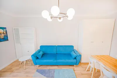 Część wypoczynkowa w obiekcie Cozy 1-bedroom flat next to the City Center