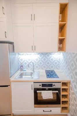 Kuchnia lub aneks kuchenny w obiekcie Cozy 1-bedroom flat next to the City Center