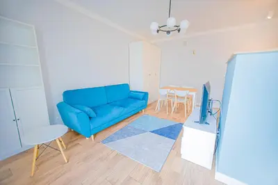 Część wypoczynkowa w obiekcie Cozy 1-bedroom flat next to the City Center