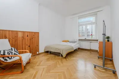 Łóżko lub łóżka w pokoju w obiekcie ShortStayPoland Szara B170