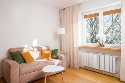 Część wypoczynkowa w obiekcie TOP Spot Warszawa Centrum Apartment by BookingHost
