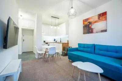 Kuchnia lub aneks kuchenny w obiekcie Wilcza Apartment in the Centre of Warsaw