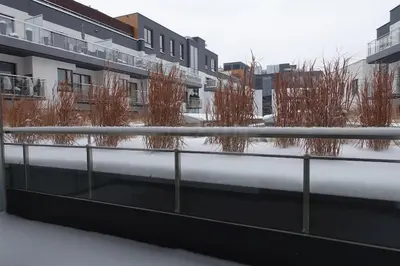 Obiekt Przytulny Wilanów Sarmacka zimą