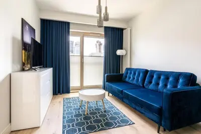Część wypoczynkowa w obiekcie Close-Urban Chic - Mennica Residence - One Bedroom Apartment -CityCenter&65