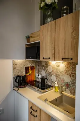 Kuchnia lub aneks kuchenny w obiekcie Metro Marymont Comfy Apartment