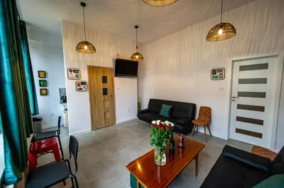 Część wypoczynkowa w obiekcie Metro Marymont Comfy Apartment