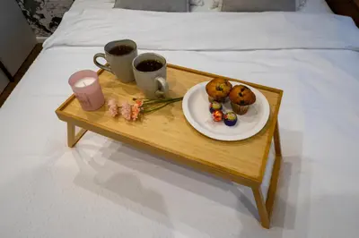 Łóżko lub łóżka w pokoju w obiekcie Warsaw Postępu Apartment - Parking, Balcony, AC - by Rentujemy