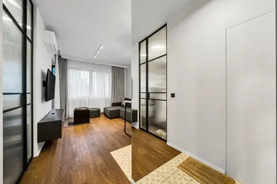 Telewizja i/lub zestaw kina domowego w obiekcie Warsaw Postępu Apartment - Parking, Balcony, AC - by Rentujemy