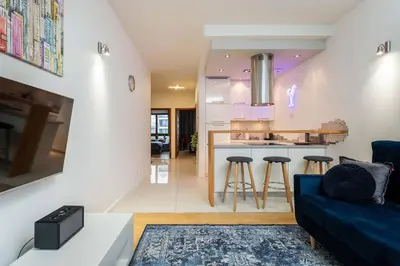 Część wypoczynkowa w obiekcie Urban Blue 2 Bedroom Apartment Wola