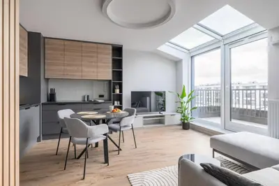 Część wypoczynkowa w obiekcie Apartament na Herbu Oksza 18