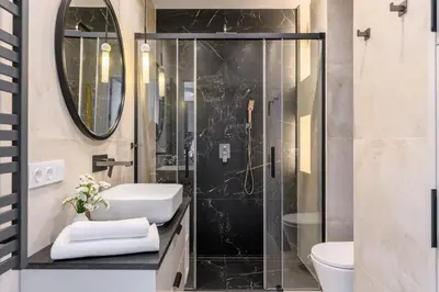 Łazienka w obiekcie Apartament na Herbu Oksza 18