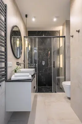 Łazienka w obiekcie Apartament na Herbu Oksza 18
